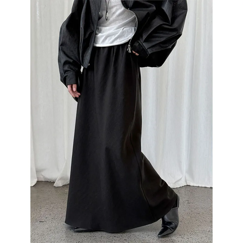 

Autumn 2025 clothing women new casual slim high waist straight long skirt