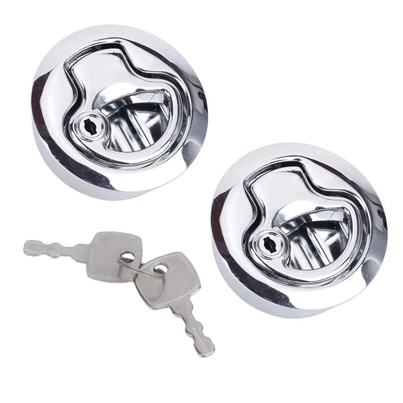 Efficientt-Rustproof Flush Mount Boat Hatch Latches(2 Pack)- For Boats, Rvs& Cabinets