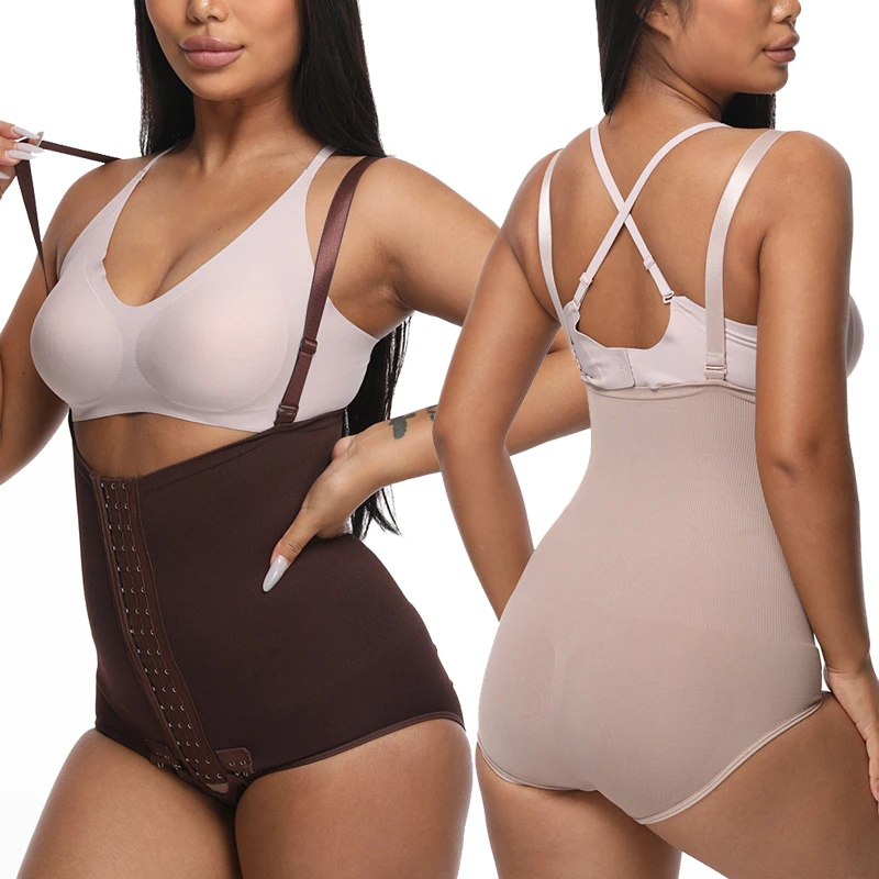 Women Shapewear Bodysuit Tummy Control Panties High Waist Trainer Girdle Shorts Body Shaper Butt Lifter Compression Underwear