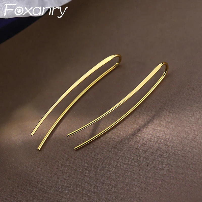 FOXANRY Prevent Allergy Earrings Party Jewelry for Women Couples Summer New Fashion Simple Holiday Beach Accessories Gifts