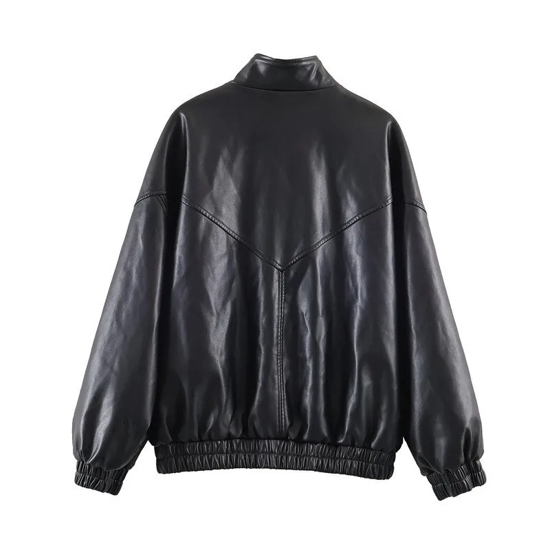 Winter New Women's Fashion Casual Hipster Loose Stand-up Collar Jacket