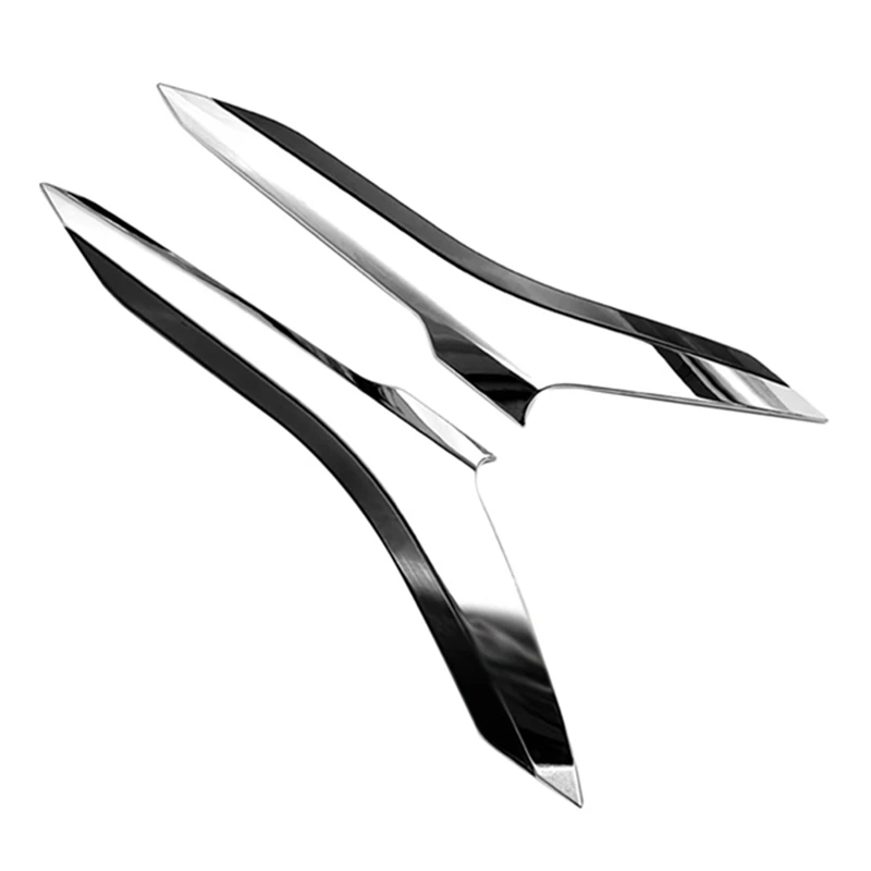 

1 Pair Headlight Trim Car Headlight Eyebrow Cover Trim Car ABS Chrome For Toyota Alphard Vellfire 2016-2019