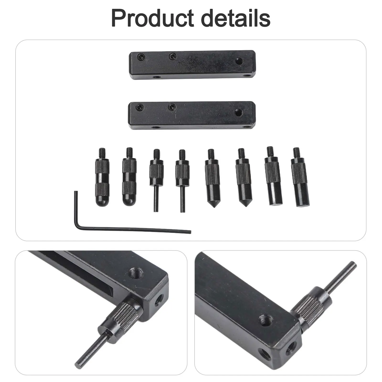 Digital Caliper Accessories Kit Featuring 8 Precision Points and Dual Functionality Clamps for Accurate Measurements