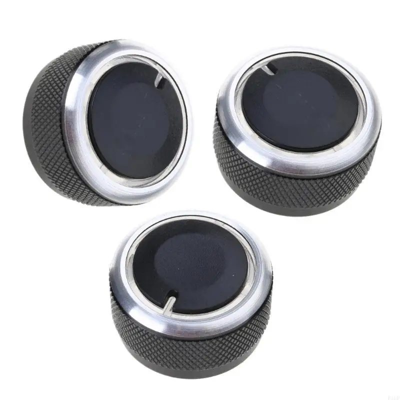 F1CF 3pcs Automotive Accessories HVAC Heater Blower Fan Control Button Knobs Control Switch Knob Button for 2005-2015