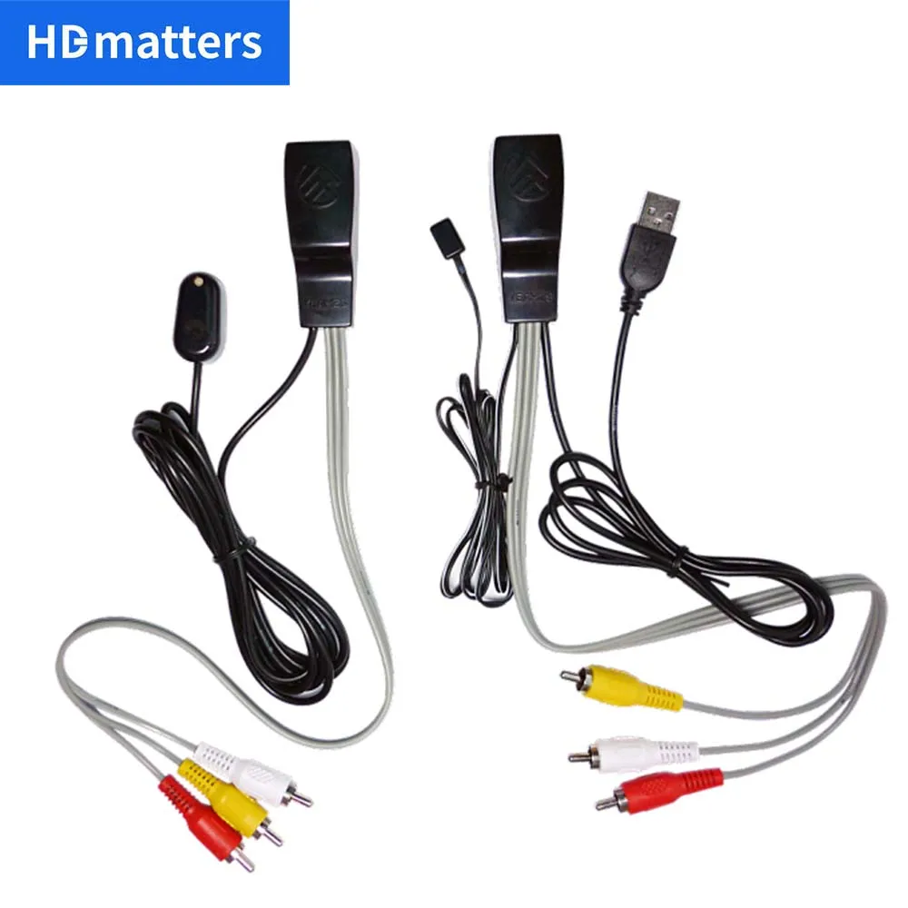Composite Video Extender over Cat5E/6 Cable 3 RCA AV Extender IR Signal amplifier repeater by Cat5e/6 Cable up to 100M