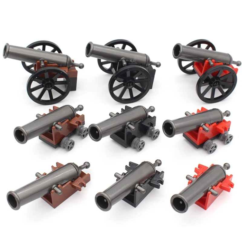 MOC Building Blocks Military Figures Accessories Napoleon Artillery Vehicles Trenches Navy Scenes Pirate Ships Bricks Toys Gifts