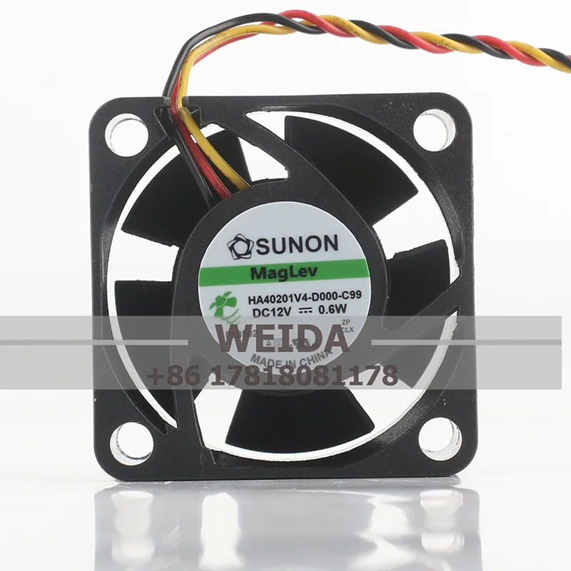 New SUNON HA40201V4-D000-C99 DC12V 0.6W 4CM 40*40*20 maglev switch Quiet cooling fan