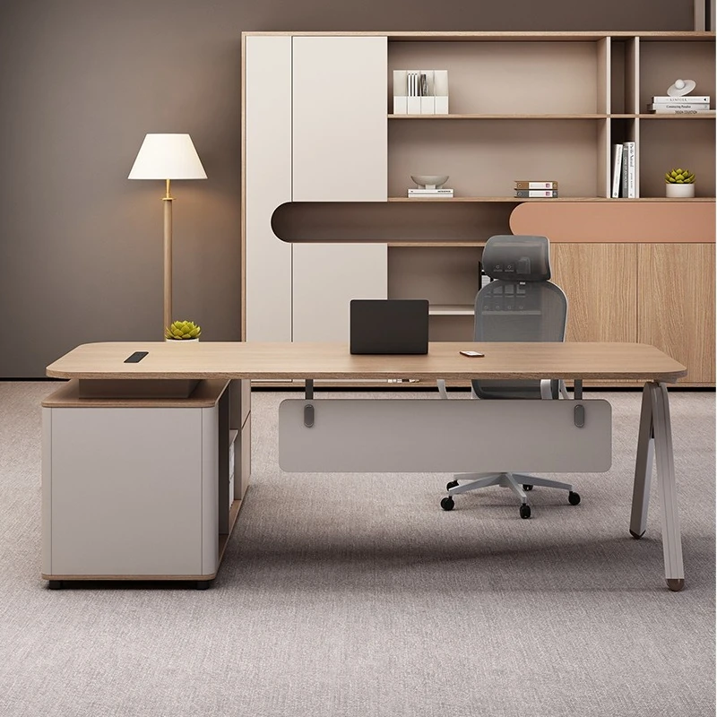 Simple Desk Modern Supervisor Desk Manager Office  And Chair Combination High-end Feeling Small Boss Table Large Class Desk