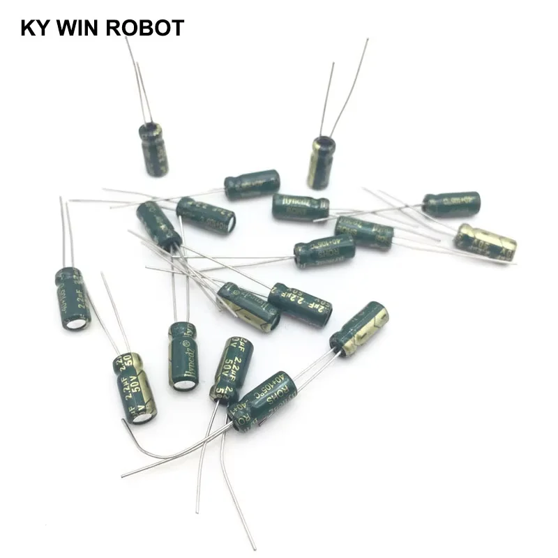 50pcs/lot 2.2UF 50V 2.2mf 105C 5X11mm Aluminum Electrolytic Capacitor 50V2.2UF radial lead 50pcs