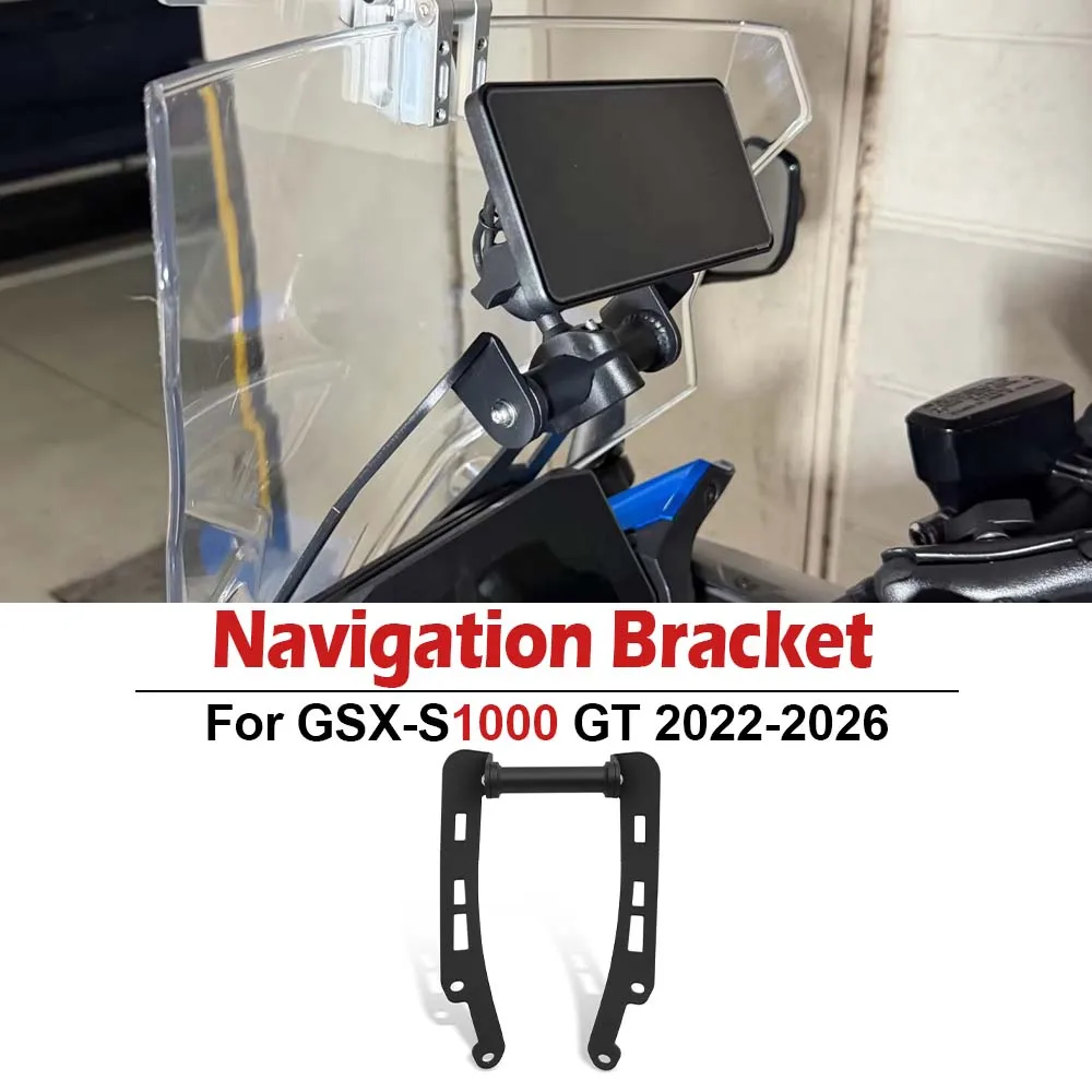 For GSX-S1000GT GSXS1000GT GSX S1000 GT Plus 2022 2023 2024 2025 2026 Motorcycle Navigation Bracket Phone Holder GPS Support Bar