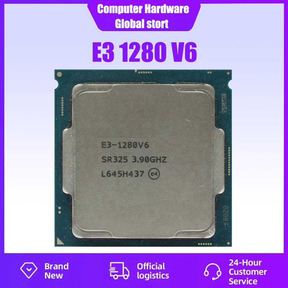 

Used Xeon E3 1280 V6 8M Cache 3.90GHz SR325 LGA 1151 CPU Processor