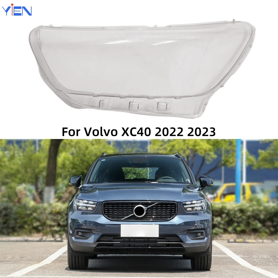 

For Volvo XC40 2022 2023 Automotive Accessories Transparent Housing Headlamp Lens Cover Shell Lens Masks