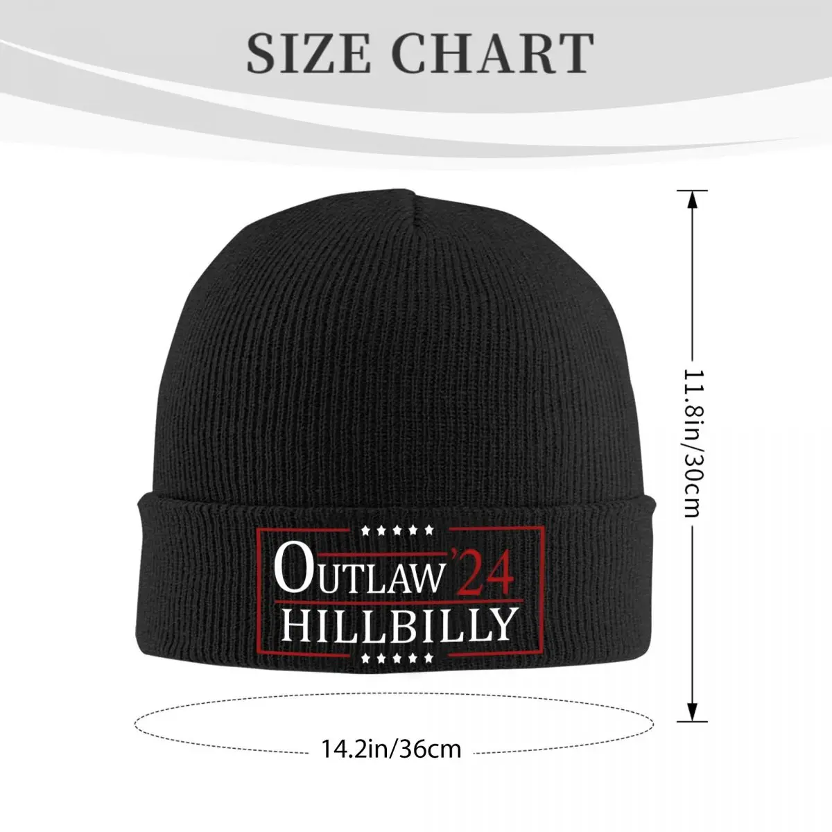 Trump Vance Outlaw And The Hillbilly 2024 Knitted Caps for Women Men Beanie Autumn Winter Hats Casual Melon Cap