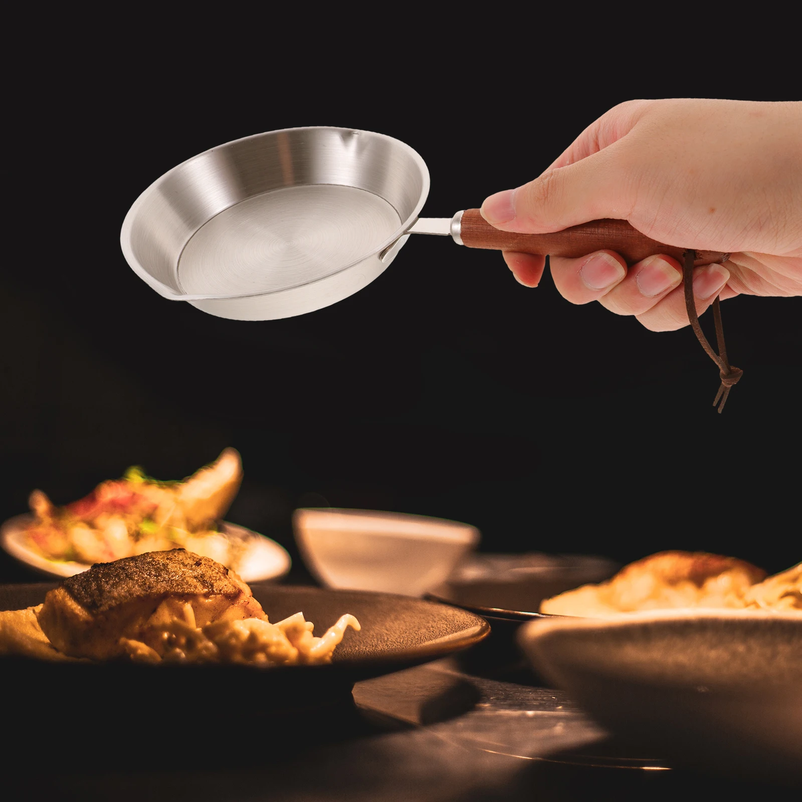 

Stainless Steel Mini Frying Nonstick Small Egg Pan Omelet Fry Pan Heat Resistant Comfortable Handle Crepe Stir Fry