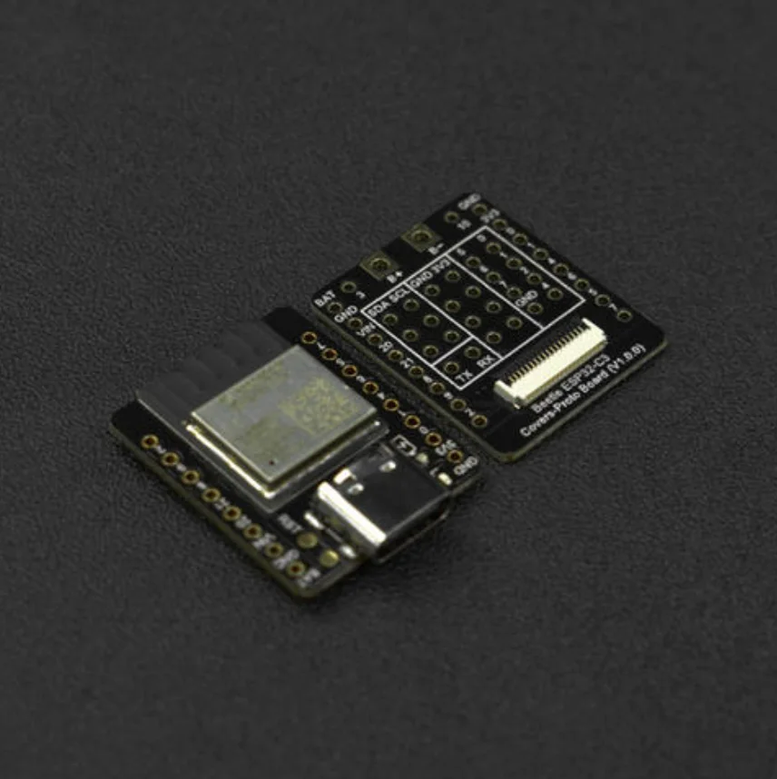 ESP32-C3 Mini IoT Board, WiFi Bluetooth 5, RISC-V, LiPo Charger, 13 I/O Pins, Compatible with Arduino IDE & MicroPython