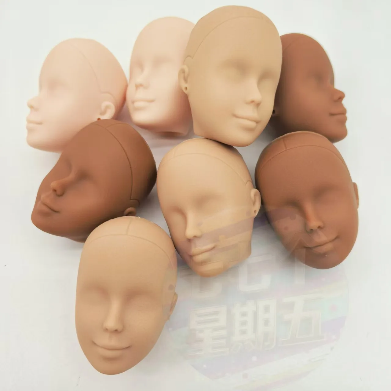 1/6 Scale Supermodel Doll Head Accessories Creative No Make-up Bald Head DIY Practice Make-up Head For 30cm Babi Doll
