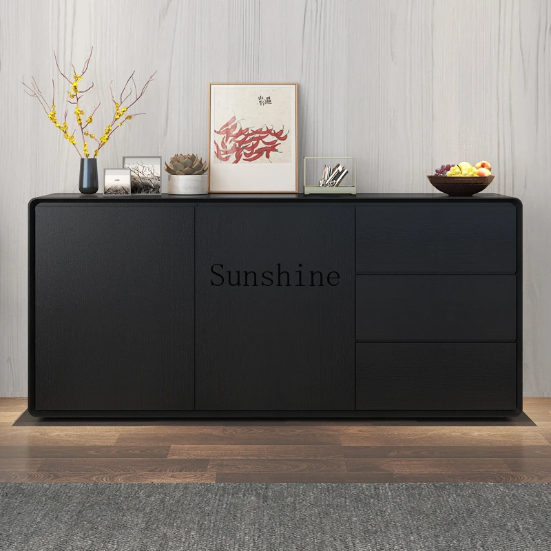 Modern light luxury simple dining side cabinet minimalist living room integrated storage storage cabinet