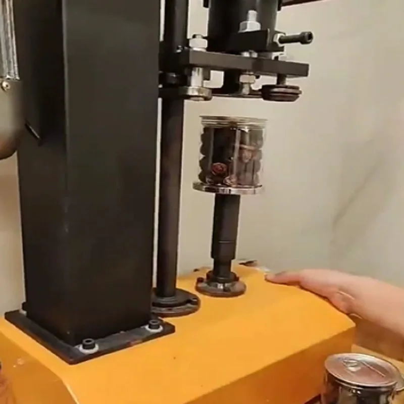 110V 220V desktop can sealing machine for orange paint sealer milk tea shop easy sealing cup machine