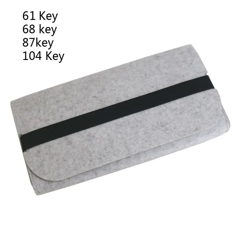 Wear-resist Keyboard Storage Bag Durable Felt Practical Keyboard