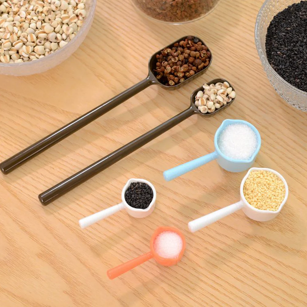 

4Pcs Rustless Easy Clean Measuring Spoons Long Handle Design Perfect for Baking Condiments and More Measuring Spoon