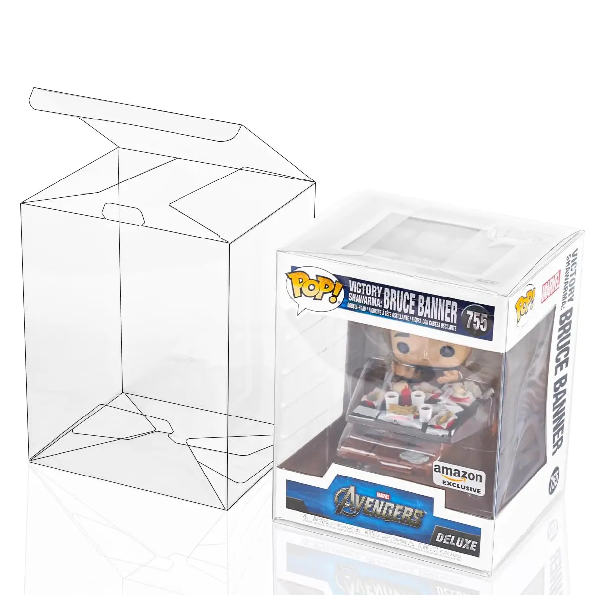 Pop Protector for Pop 6 Inch Funko Pop Figures, 0.50 Mm Thick Clear Scratch-Resistant PET Plastic Box Display Case Protector