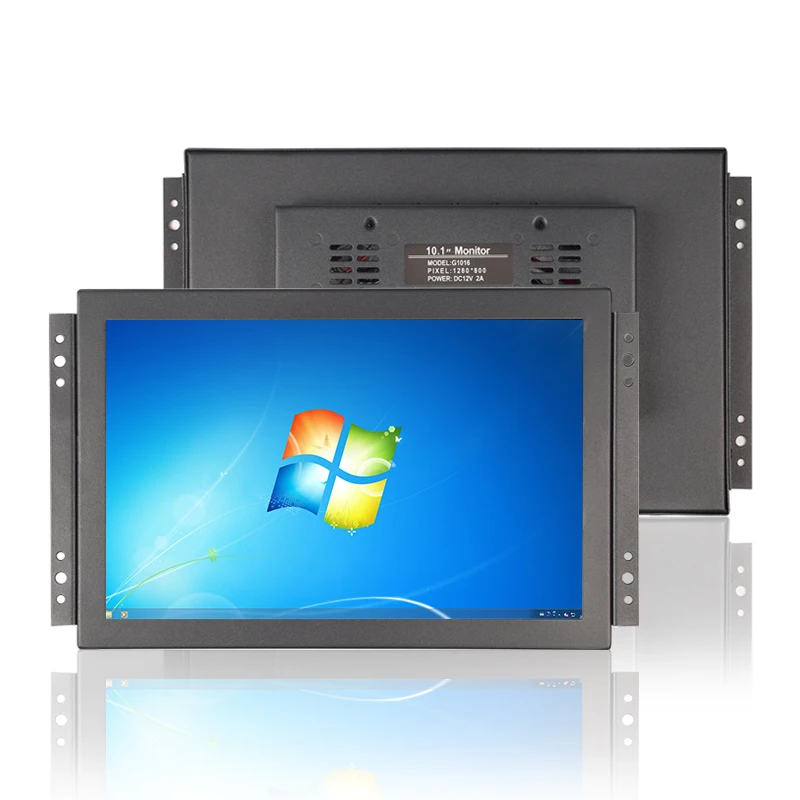 

Metal Case 16:10 Ratio 10.1" IPS LCD Touch Screen Monitor Industrial With 1280*800 High Resolution With HDMI/BNC/VGA/AV/USB