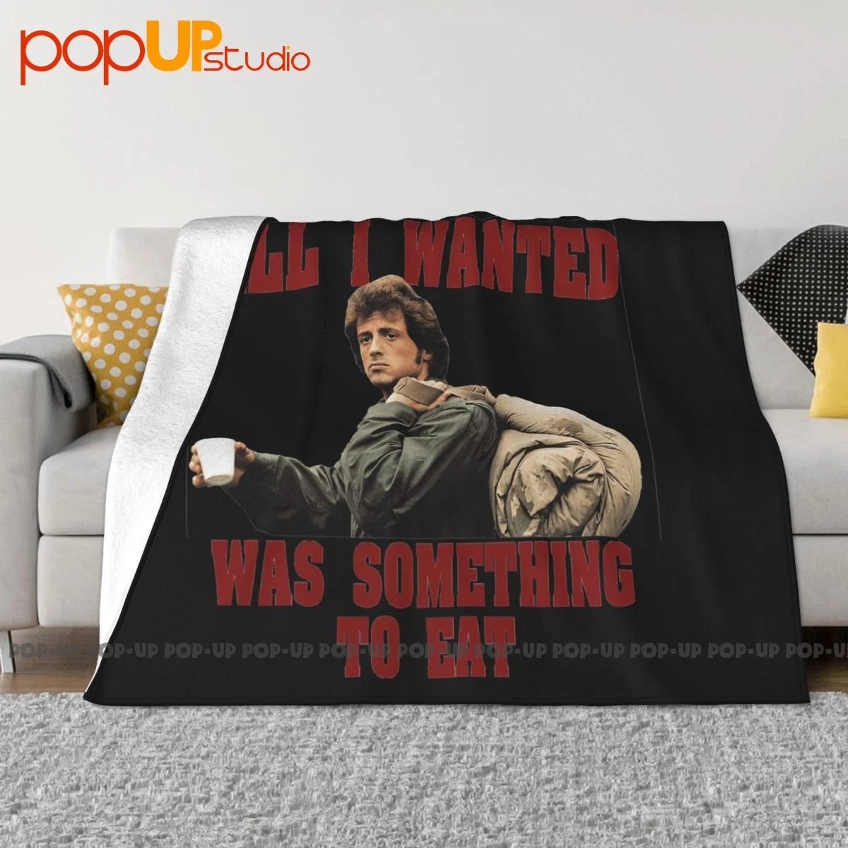 John Rambo First Blood 01 Blanket Velvet Super Warm Sleeping Sheets