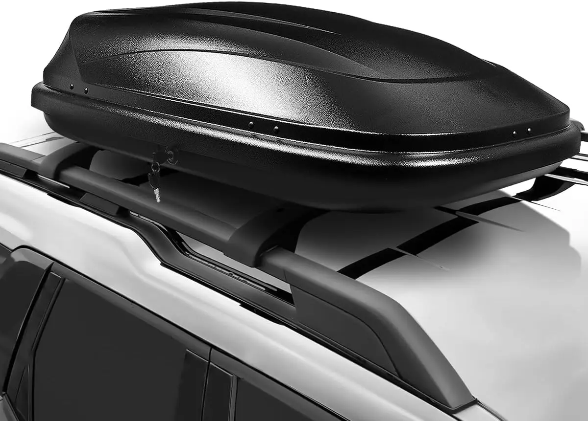 

Lockable Rooftop Cargo Carrier Abs Cargo Carrier Roof Rack Car Capacity 110 Lbs Dimensions 53 X 34 X 15 Inches Black