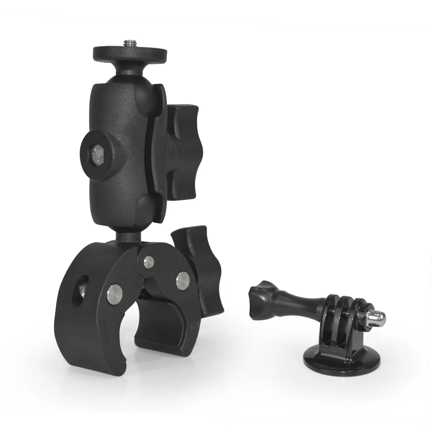 360° Universal Bracket Clamp Handlebar Mount for GoPro SJCAM SOOCOO DJI Osmo Action Cameras Bicycle Motorcycle Clip-on Accessory