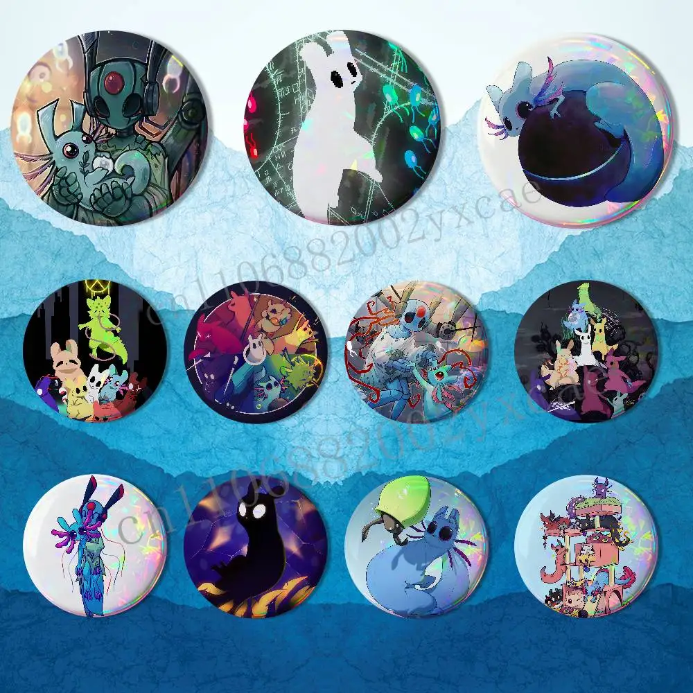 Hunter Survivor Monk Rain World 58mm 44mm Round Pins Creativity Printed Pictures Text Metal Lapel Badges Brooches Jewelry G