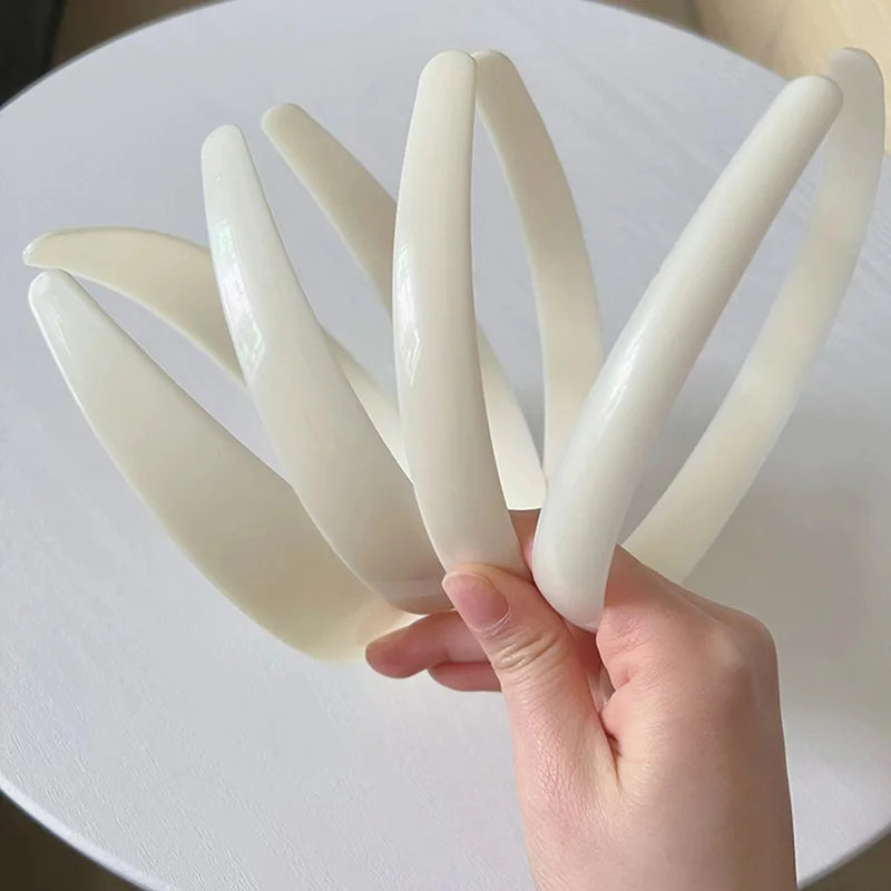 

10PCS 1.5cm 2cm 2.5cm 3cm 4cm 37cm/39cm ABS Plastic Hair Headband No Teeth Base Hair Hoops Hairbands For DIY Hair Accessories