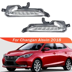 For Changan Alsvin 2018 Front Bumper Fog Light LED Daytime Running Lights Brake Lamp Foglamp Fog Light Assembly