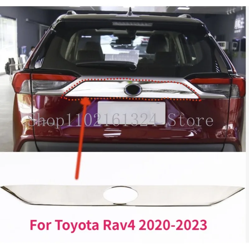 

Fit For Toyota Rav4 2020-2023 Stainless Steel Chrome Rear Trunk Lid Trim Cover trim Trunk Lid Cover Trim Accessories