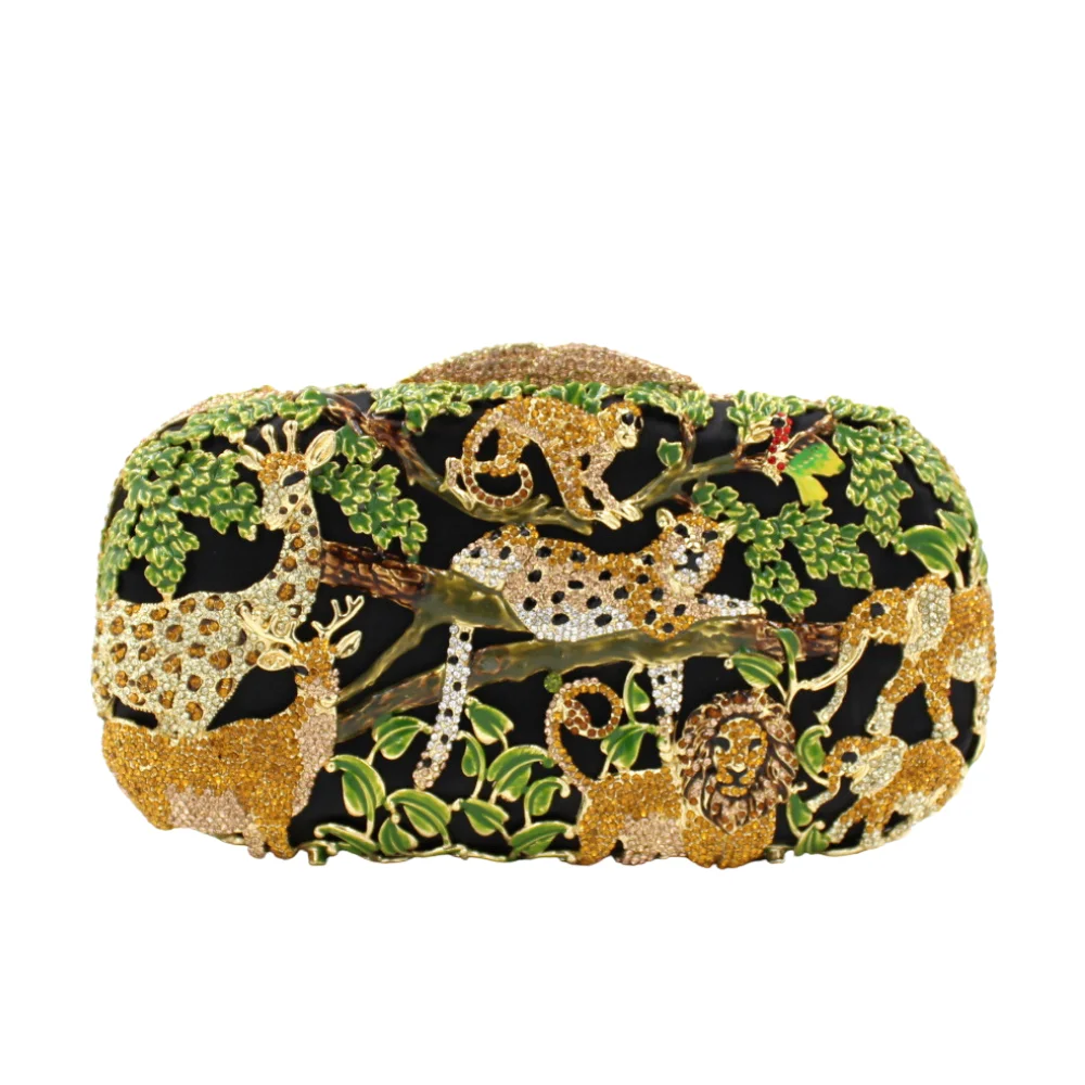 

High Quality Luxury Hollow Rhinestone Crystal Birthday Party With Chain Handheld Evening Bag