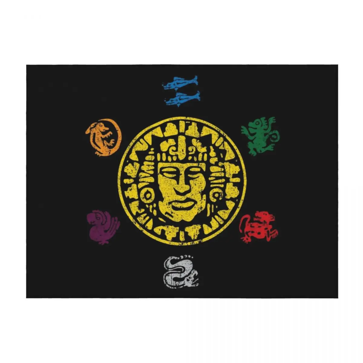 

Legends of the Hidden Temple Throw Blanket Plaid on the sofa Decorative Sofas sofa bed Soft Blankets