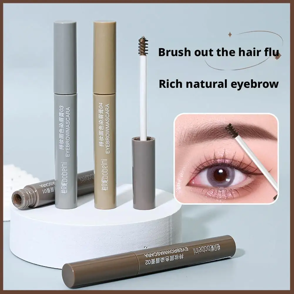 Creme de gel de sobrancelha 3d à prova d'água, secagem rápida, modelador natural de sobrancelha selvagem, matiz de maquiagem de sobrancelha feminina, cosméticos para toda a pele