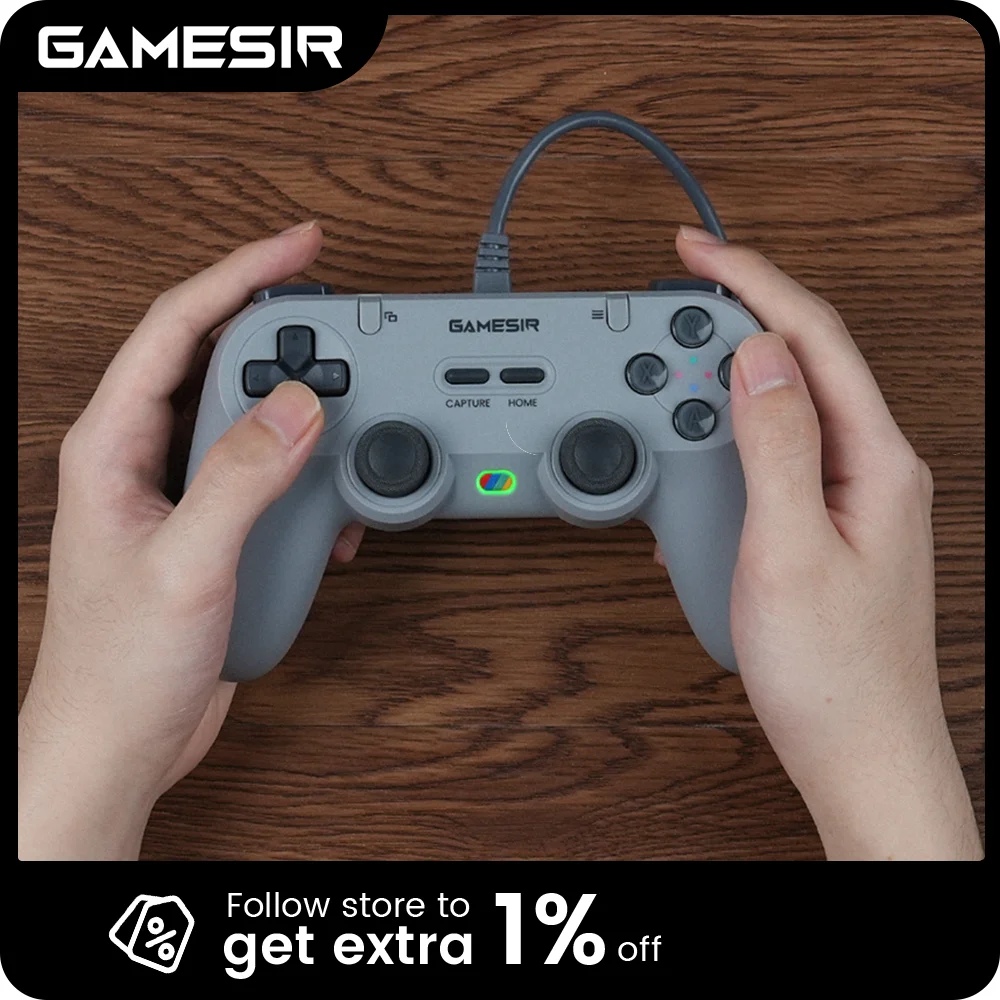 GameSir Tegenaria Lite para Nintendo Switch com Sensores Hall, Taxa de Amostragem de 1000Hz, Sem Desvio para Nintendo Switch 2 e PC