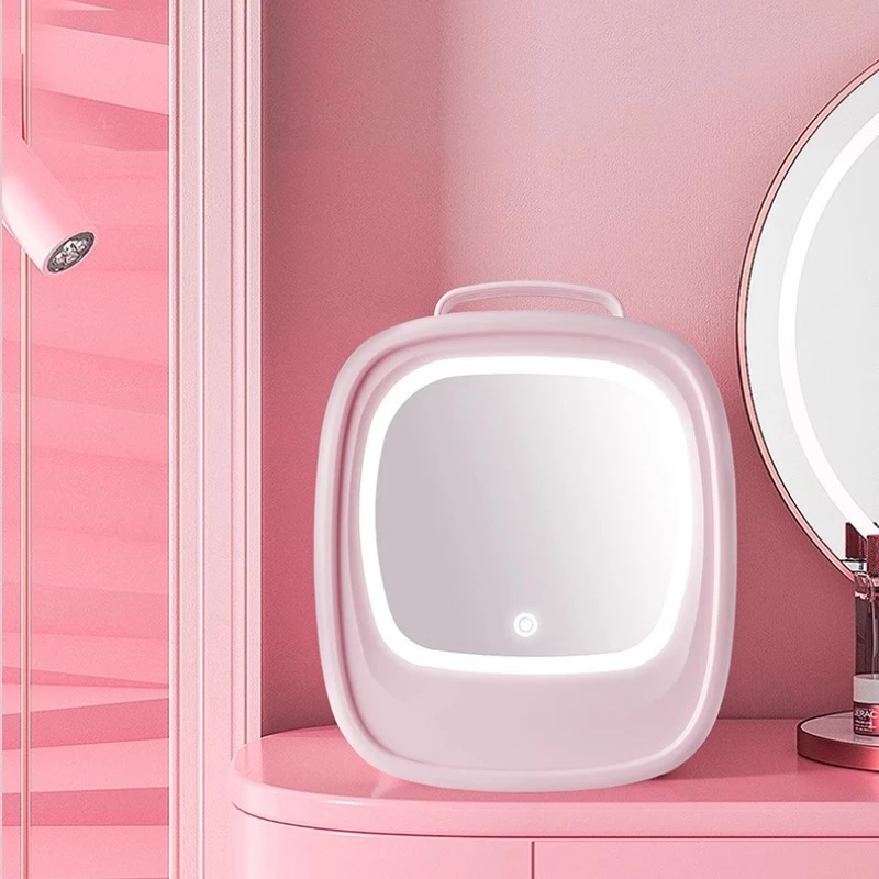 

‌Mirror Compact Beauty Fridge Car Cooler: Small Freezing Refrigeration Home Desktop-Strong Chill Chip Temp Control All Season‌