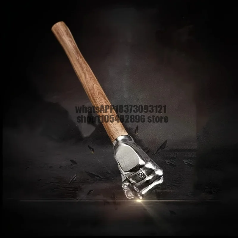Stainless Steel Hammer with Wooden Handle- High Hardness, Durable, and Rust-Resistant, Ideal for Outdoor Use, Multi-Purpose Tool