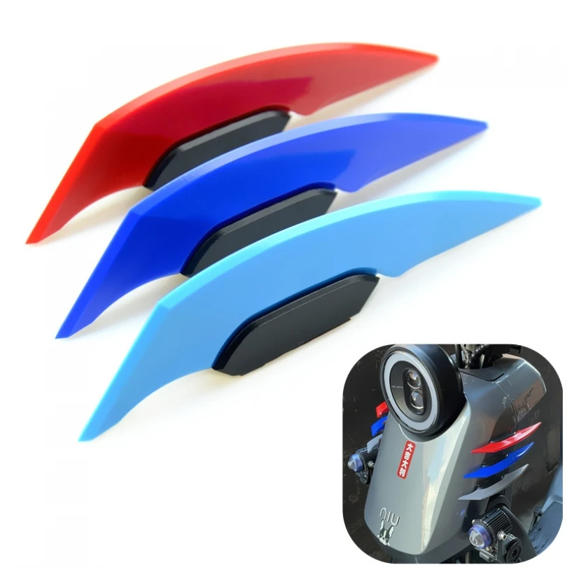 

1 Pair Universal Motorcycle Winglet Aerodynamic Spoiler Wing for Car Body Decoration with Adhesive Motorcycle Decoration Sticker