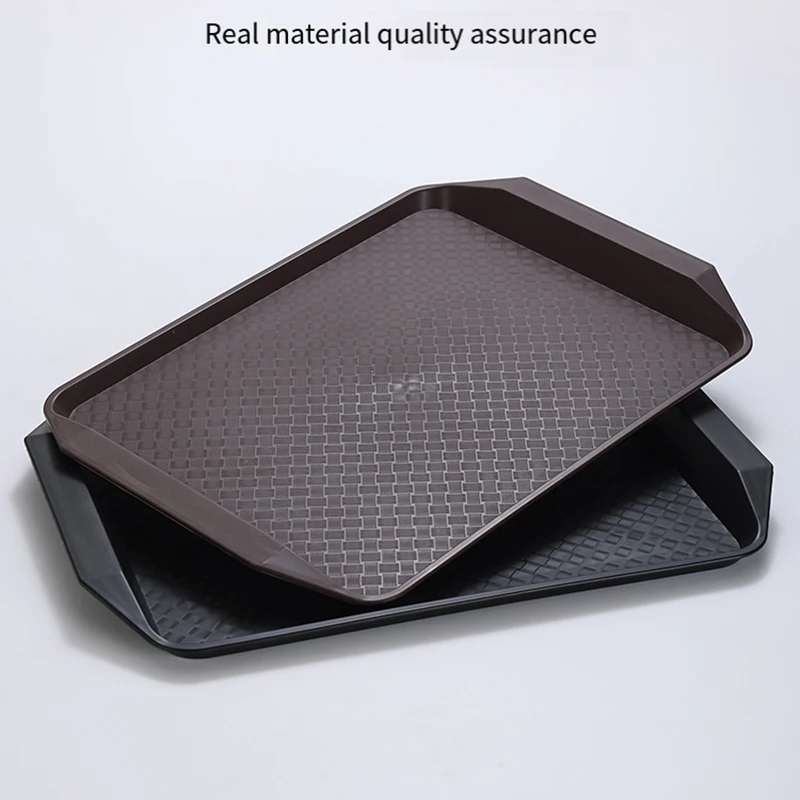 1PC Rectangular Storage Tray Nordic PP Pallet Plastic Tray Food Bread Pan Green Household Kitchen Supplies Hotel Tray Dessert