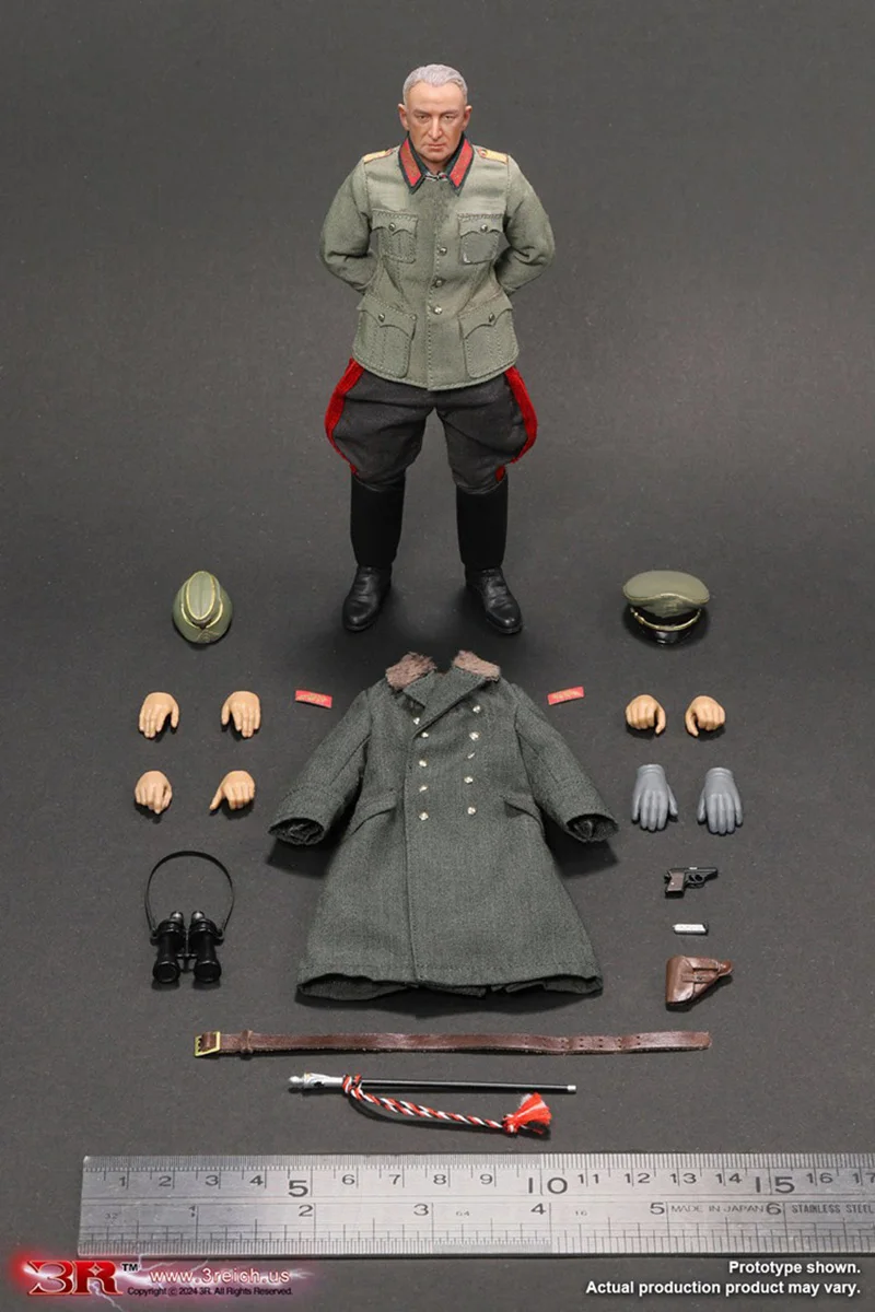 Ensemble complet de figurines d'action du général de l'armée Manstein, soldat masculin, série petit compromis, cadeaux au beurre, échelle 1/12, DID 3R TG80003, 6 po