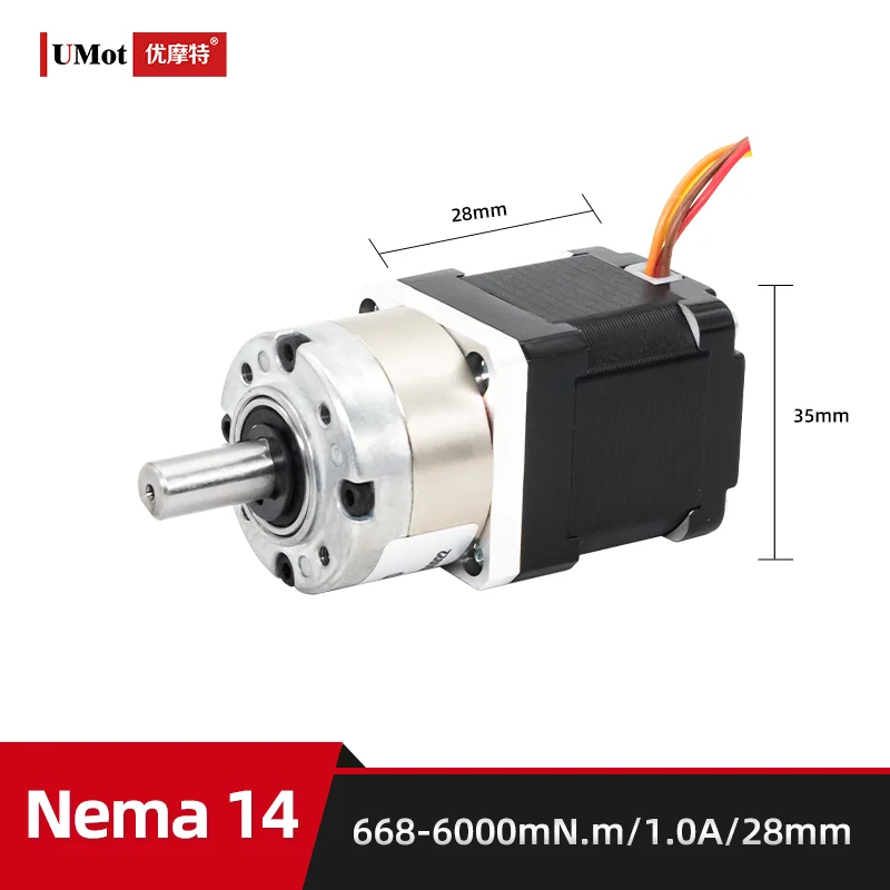 Umot-hybrid Planetary Gear Step Motors Stepper Motors Redutor Caixa de Velocidades 35 mm Size l = 28 mm 39 mm 1.0a