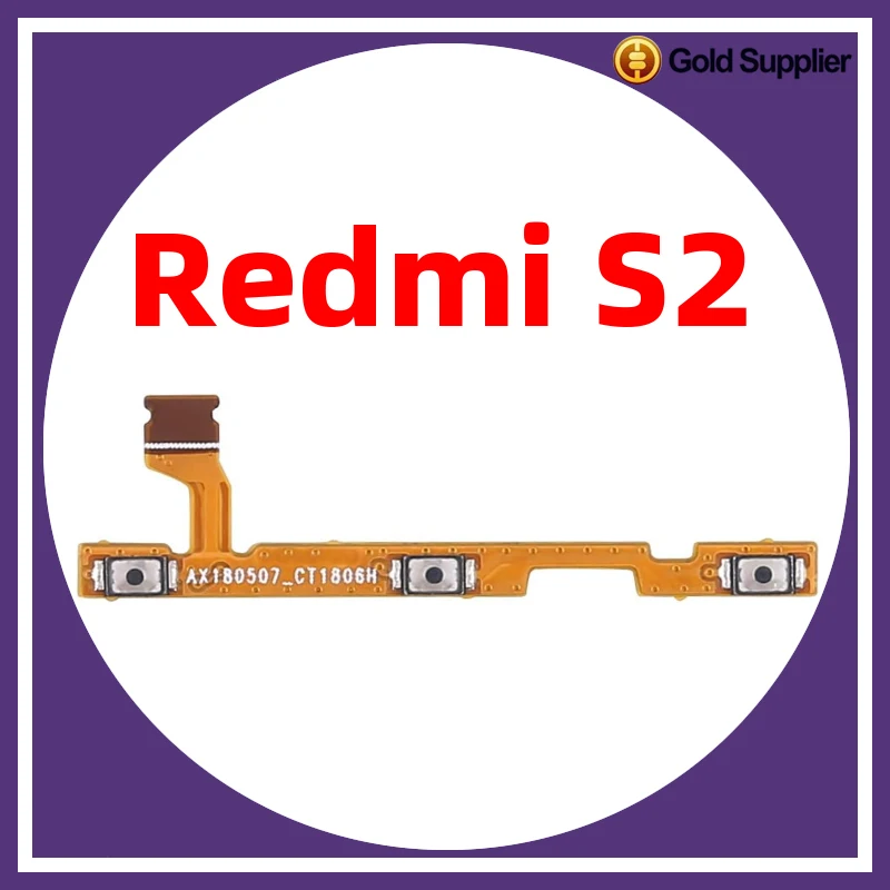 For Xiaomi redmi S2 Power ON OFF Volume Camera Key Button Switch Flex Cable Replacement