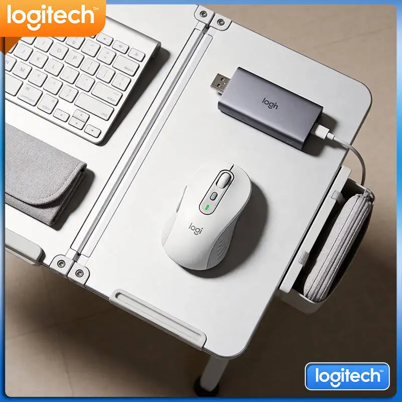 Logitech M750 Ergonomic Mouse - Quiet Comfort Clicks, 3-Device Fast Sync, 20-Month Battery, Daily Work Essential