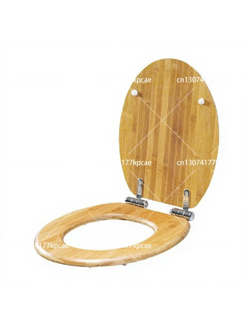 Wooden solid wood old-fashioned toilet seat, universal quick-release buffer silent toilet cover