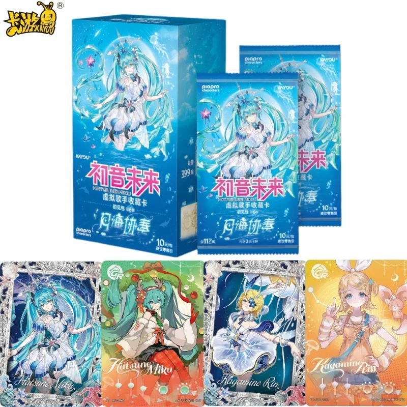 Genuine KAYOU Hatsune Miku Virtual Singer Collectible Trading Cards Booster Box Series 6 Hobby Collection Gift