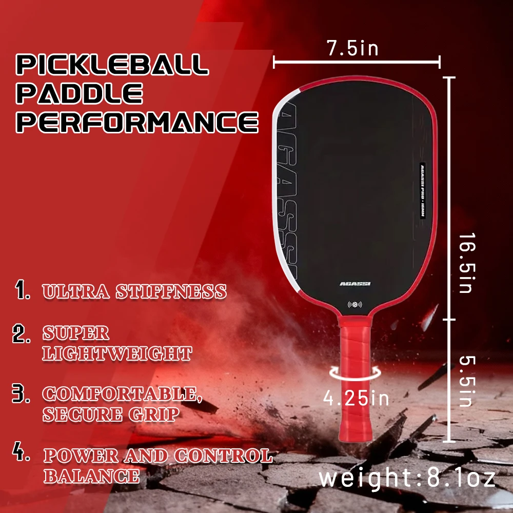 مجداف كرة البيسبول 4Gen المعتمد من USAPA T700 من ألياف الكربون وجه 16 مم على شكل قرص العسل لمضارب احترافية محسنة للطاقة #3