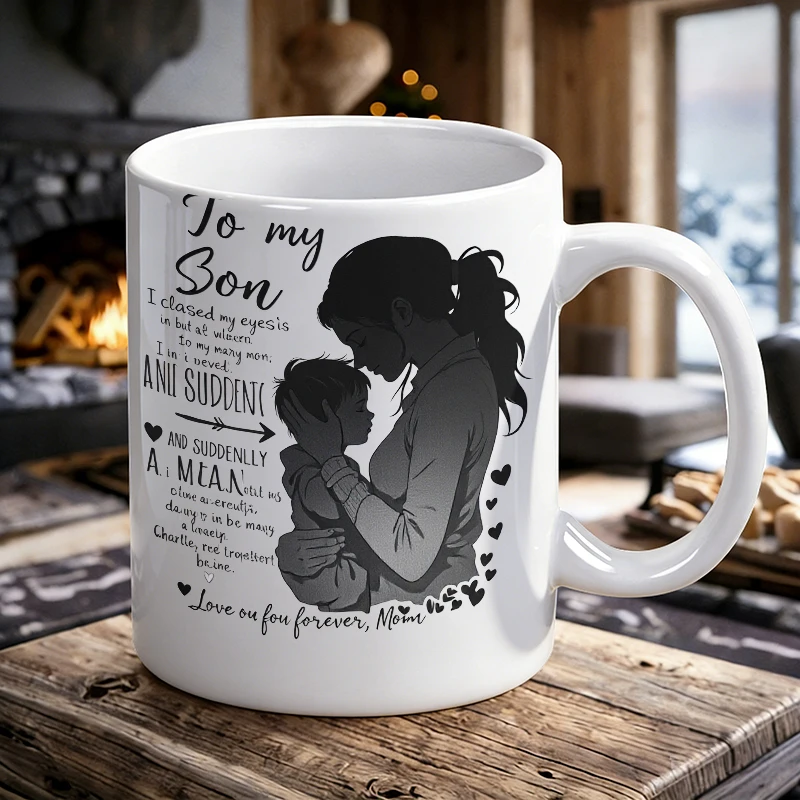

Eternal Love A Mother's Unconditional Bond with Her Son printed Mug Coffee Cup Ceramic Cup