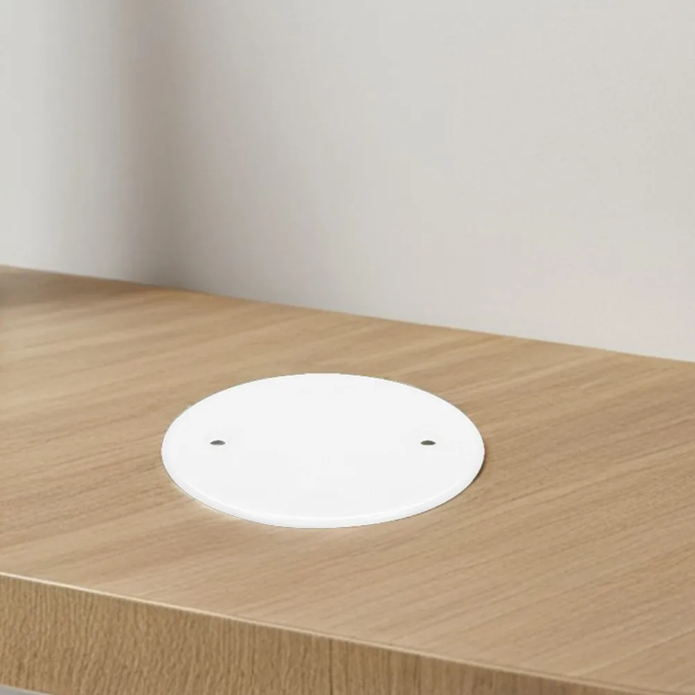 20Pcs Round Ceiling Blank-Up Cover Plate for Electrical Wiring Holes Plastic Ceiling Light Fixture Cover Plate Versatile
